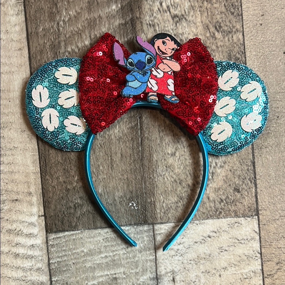 Stitch and Lilo Sequin Ears Headband